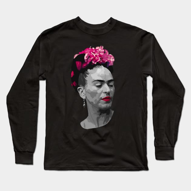 Frida Kahlo Long Sleeve T-Shirt by sigsin